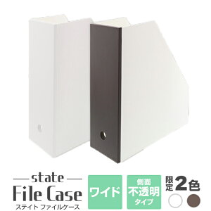 『ファイルケース』 a4ファイルボックス b4 丈夫 ステーショナリー JEJ 限定カラー ステイト ファイルケースワイド 日本製 中が透けない 収納ケース 冊子 書類 収納 シンプル おしゃれ デスク周り