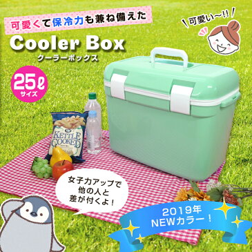 JEJ クーラーボックス おしゃれ 25L　大型 かわいい クーラーバッグ クーラーバスケット クーラーBOX キャンプ用品 フェス レジャー 海 海水浴 バーベキュー BBQ 便利 釣り ペットボトル