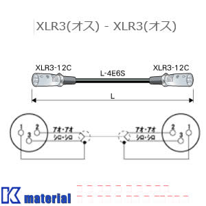カナレ電気 CANARE EC05-X22 黒 5m オーディオケーブル XLRケーブル XLR3オス-XLR3オス [CNR001522]