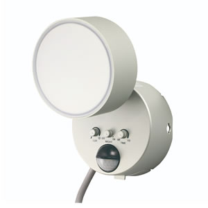 DXアンテナ LEDセンサーライト (1灯型) ACコンセント式 DSLD10D1(S) [DXA000420]