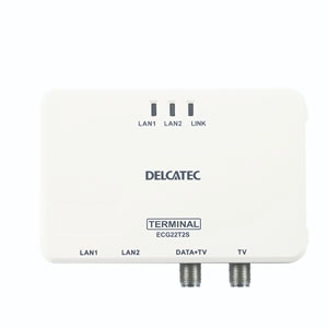 【P】DXアンテナ 同軸線モデム(子機) ECG22T2S [DXA000438]