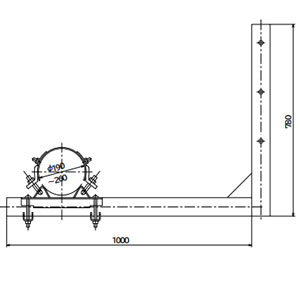 【代引不可】【個人宅配送不可】中国電機製造 L型支持アーム（2本セット）[CDS000001]