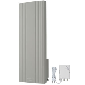 【P】サン電子 WG20VB-G 地デジ用ブースタ内蔵UHF平面アンテナ 垂直専用 グレージュ [SND0006660]