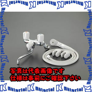 【P】【代引不可】【個人宅配送不可】ESCO(エスコ) シャワー付2ハンドル混合水栓 EA468CY-51 [ZES074819]