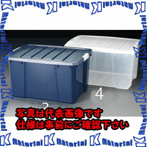【P】【代引不可】【個人宅配送不可】ESCO（エスコ）　590x388x324mm　収納ボックス(バックル付/クリアー)　EA506L-4[ESC018817]