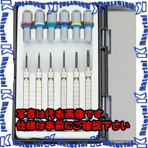 【代引不可】【個人宅配送不可】ESCO（エスコ） 6本組 精密ドライバー(HEX/インチサイズ) EA552GT-6D[ESC024961]