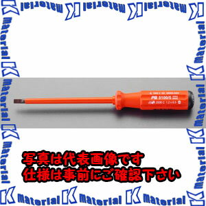 Rakuten - 【P】【代引不可】【個人宅配送不可】ESCO（エスコ）　8.0x1.2mm/180mm　[-]ドライバー(絶縁)　EA560PL-180[ESC025552]
