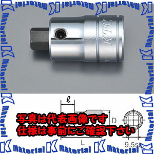 【P】【代引不可】【個人宅配送不可】ESCO(エスコ) 3/8"sqx 7mm スタビーヘックスビットソケット EA618..
