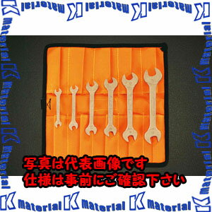 【代引不可】【個人宅配送不可】ESCO(エスコ) 6本組 両口スパナ(ミリ/ノンスパーキング) EA642LD [ZES031019]