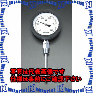 【代引不可】【個人宅配送不可】ESCO(エスコ) 0- 50℃/100mm バイメタル式温度計 EA727AA-52 [ZES034713]