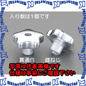 樂天商城 - 【P】【代引不可】【個人宅配送不可】ESCO(エスコ) M12/60mm 雌ねじノブ(貫通穴/アルミ製) EA948BC-83 [ZES055240]