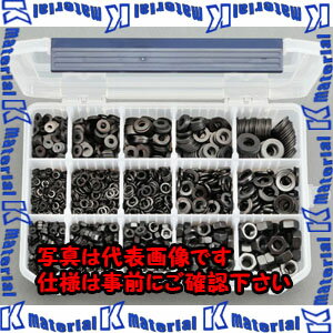 樂天商城 - 【P】【代引不可】【個人宅配送不可】ESCO(エスコ) M3-M8 六角ナット・ワッシャーセット(ステンレス/黒色) EA949LT-6 [ZES058886]