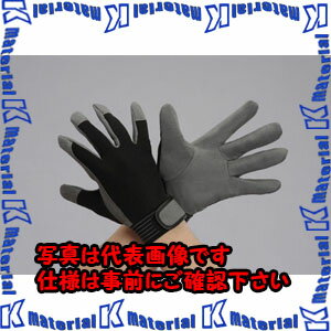 樂天商城 - 【代引不可】【個人宅配送不可】ESCO（エスコ）　[L]　手袋(合成皮革/黒・グレー)　EA353BJ-82[ESC008519]