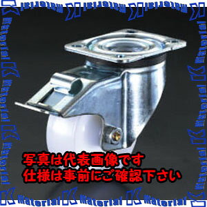 【P】【代引不可】【個人宅配送不可】ESCO(エスコ) 150mm キャスター(自在金具・後輪ブレーキ付) EA986HM-14 [ZES069753] k-material-10631711 k-material パッケージ画像