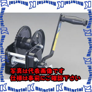 【P】【代引不可】【個人宅配送不可】ESCO(エスコ) 545kg ハンドウインチ(ブレーキ付) EA989SC-3 [ZES0..