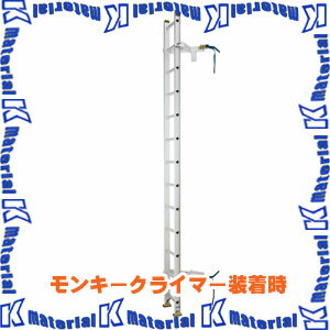 【P】【代引不可】長谷川工業 鉄骨柱昇降用はしご モンキークライマー 全長3.00m LK1-30 16009 [HS0262]