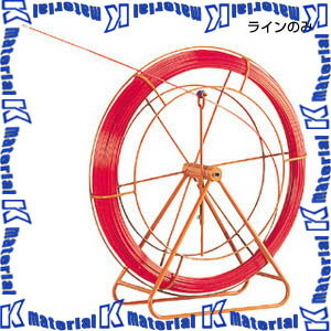 JEFCOM ジェフコム RG-0610 地中線工具 ファイバーレッドライン φ6.3 100m 線のみ DENSAN デンサン [JEF0070]