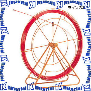 JEFCOM ジェフコム RG-0810 地中線工具 ファイバーレッドライン φ8 100m 線のみ DENSAN デンサン [JEF0073]