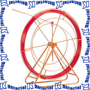 JEFCOM ジェフコム RG-0810RS 地中線工具 ファイバーレッドライン φ8 100m DENSAN デンサン [JEF0062]