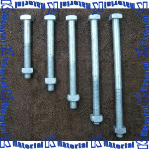 樂天商城 - 架線金物 4BN12×150 10本 四角ボルトナット M12 首下150mm 溶融亜鉛メッキ [49083-10]