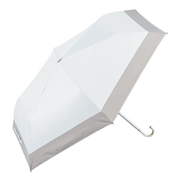 晴雨兼用 折りたたみ傘 軽量 50cm 淵ボーダ...の商品画像