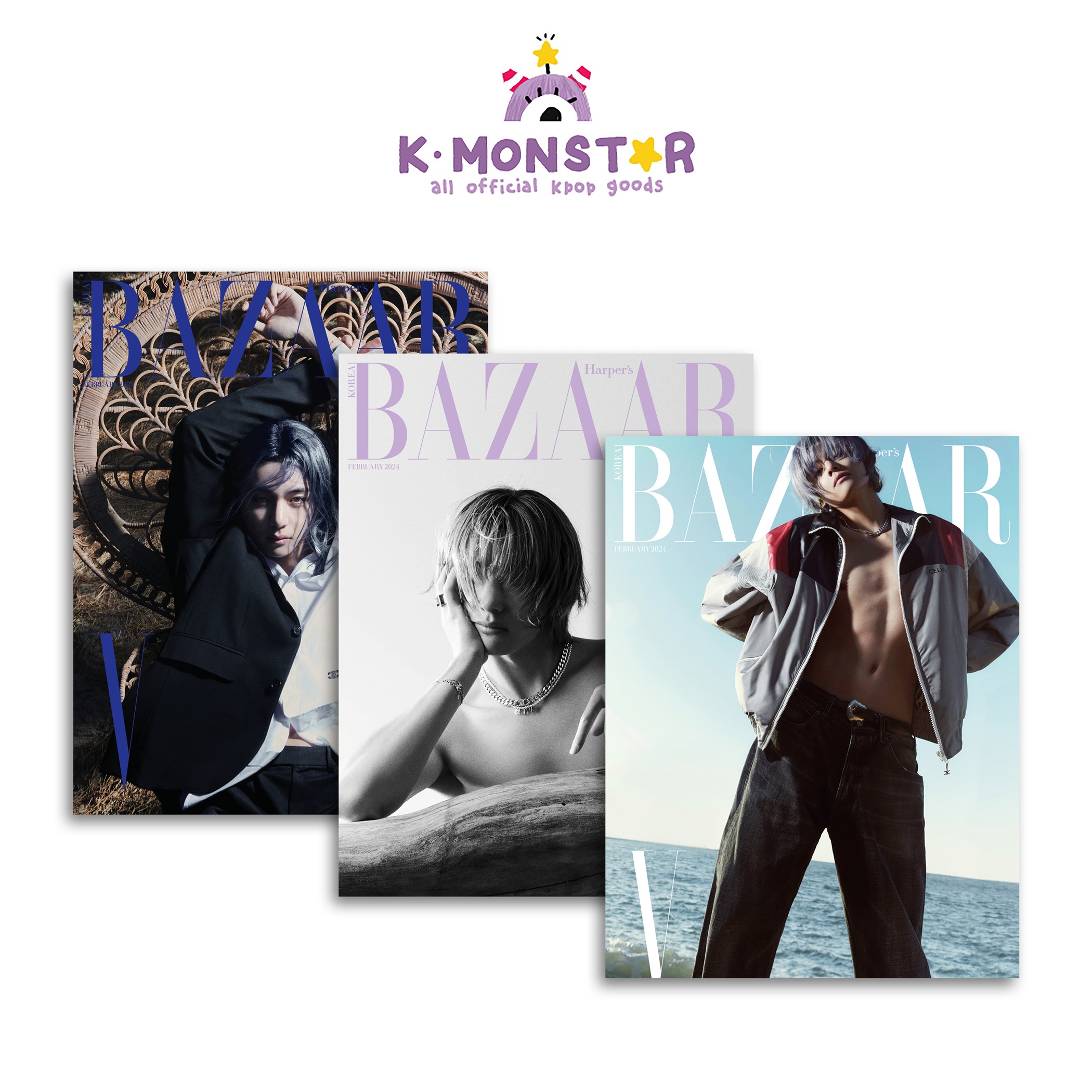 [XT][at] BAZAAR KOREA 2024N 2 V 3 BTS heNc ؍G magazine }KW