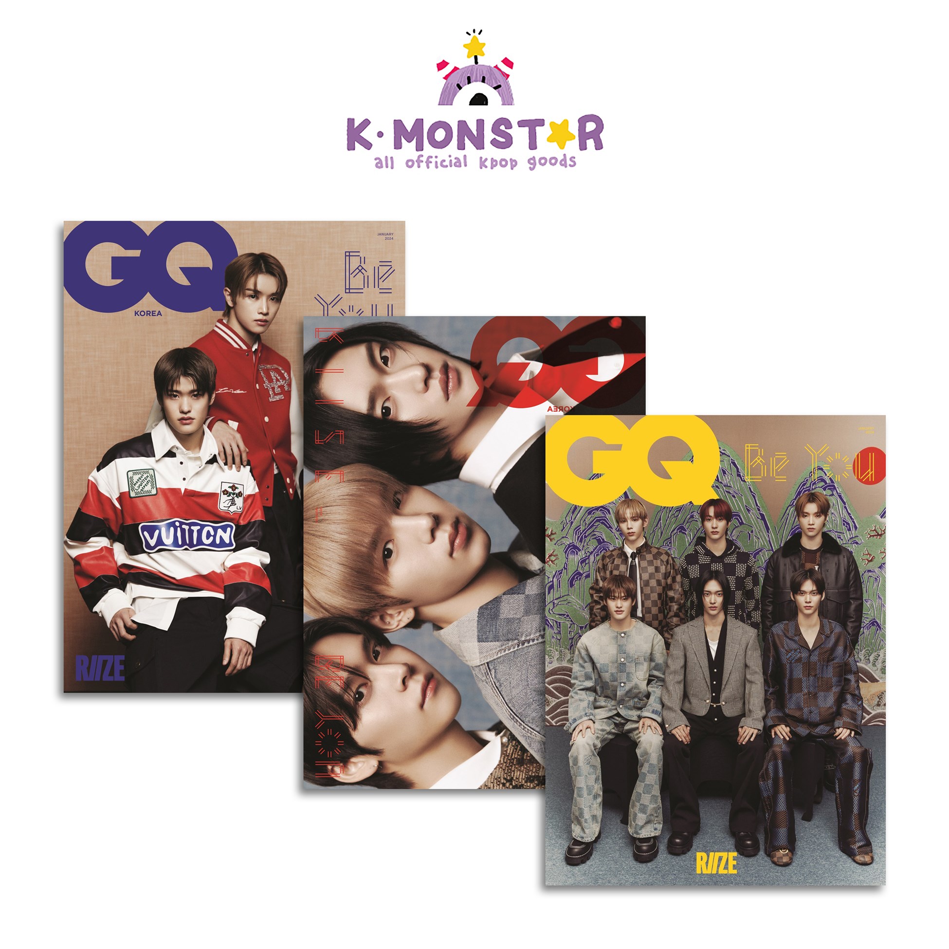 [դ][Źŵ]GQ KOREA 2024ǯ 1 RIIZE ڹ񻨻 magazine ޥ