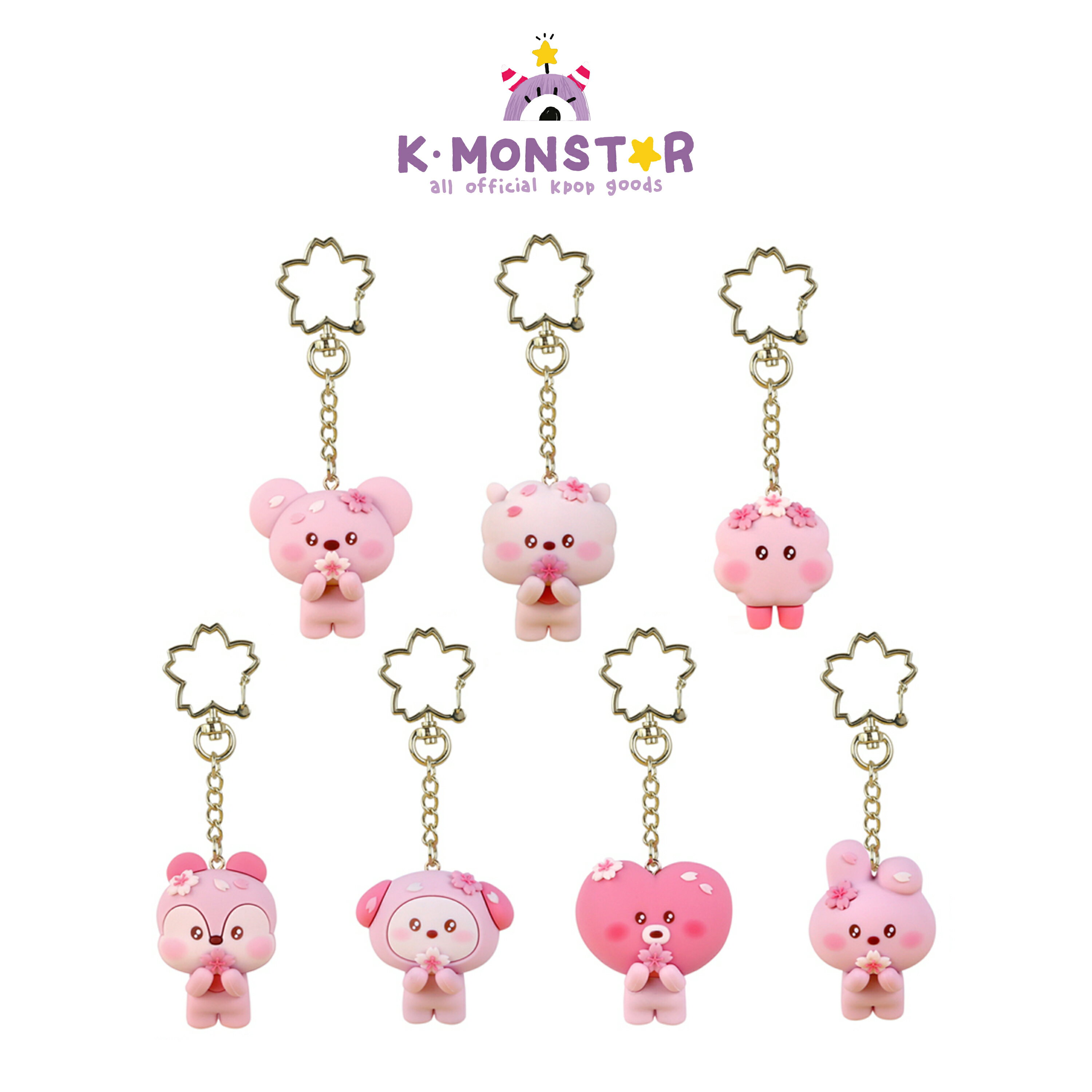 BT21 FIGURE KEYRING [2024 CHERRY BLOSSOM]