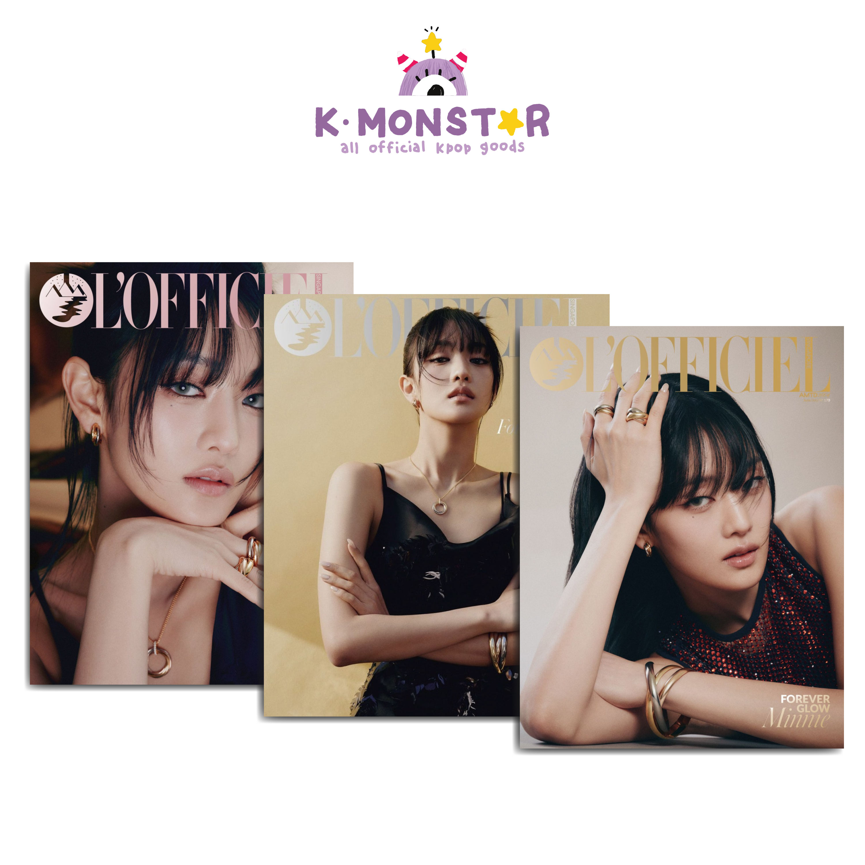 L'OFFICIEL SINGAPORE 2024年 6/7月 (G)I-DLE MINNIE 3種 雑誌 magazine マガジン
