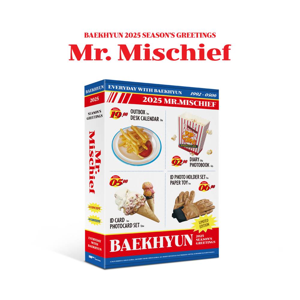 [特典] BAEKHYUN - 2025 SEASON’S GREETINGS [Mr. Mischief] WITHMUU特典のサムネイル