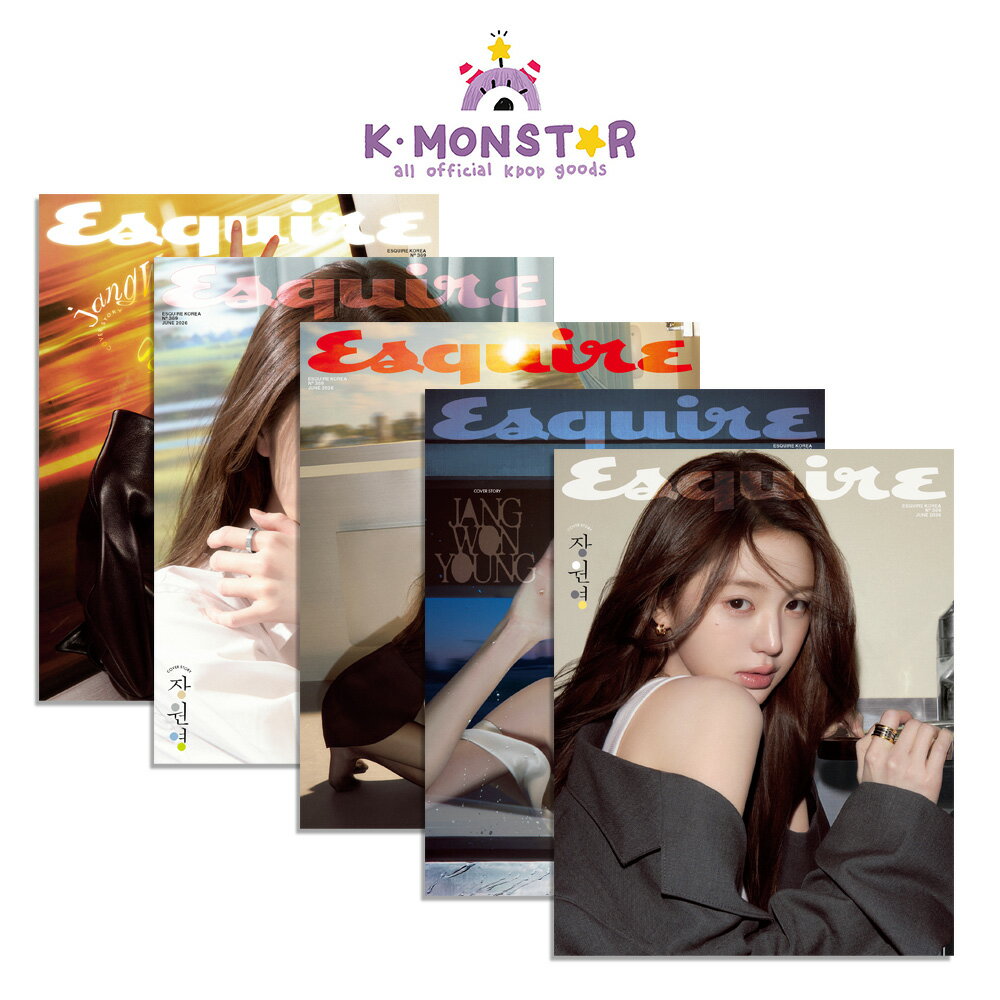 Idol, Teens Magazines - [和訳付き] Esquire KOREA 2026年 6月号 IVE JANG WONYOUNG 5種 韓国雑誌 magazine マガジン