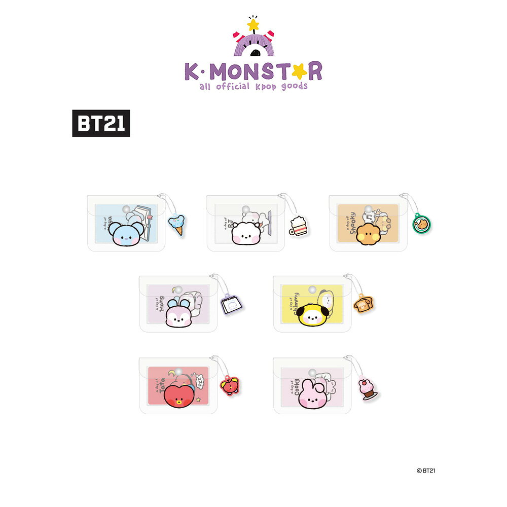 [当店特典] BT21 PVC POUCH & CARD STICKER SET