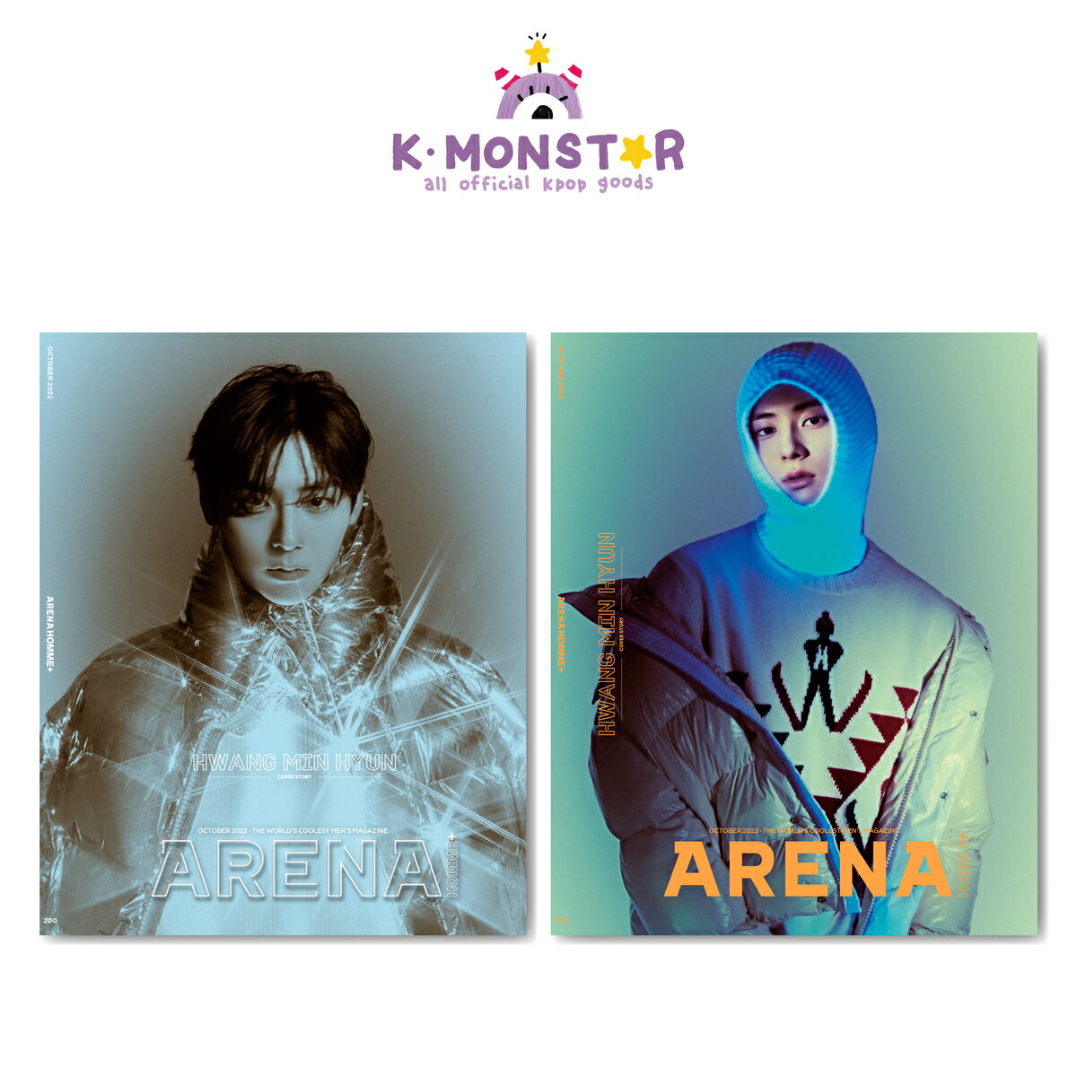 [和訳付き]ARENA 2022年 10月号 2種 random HWANG MIN HYUN