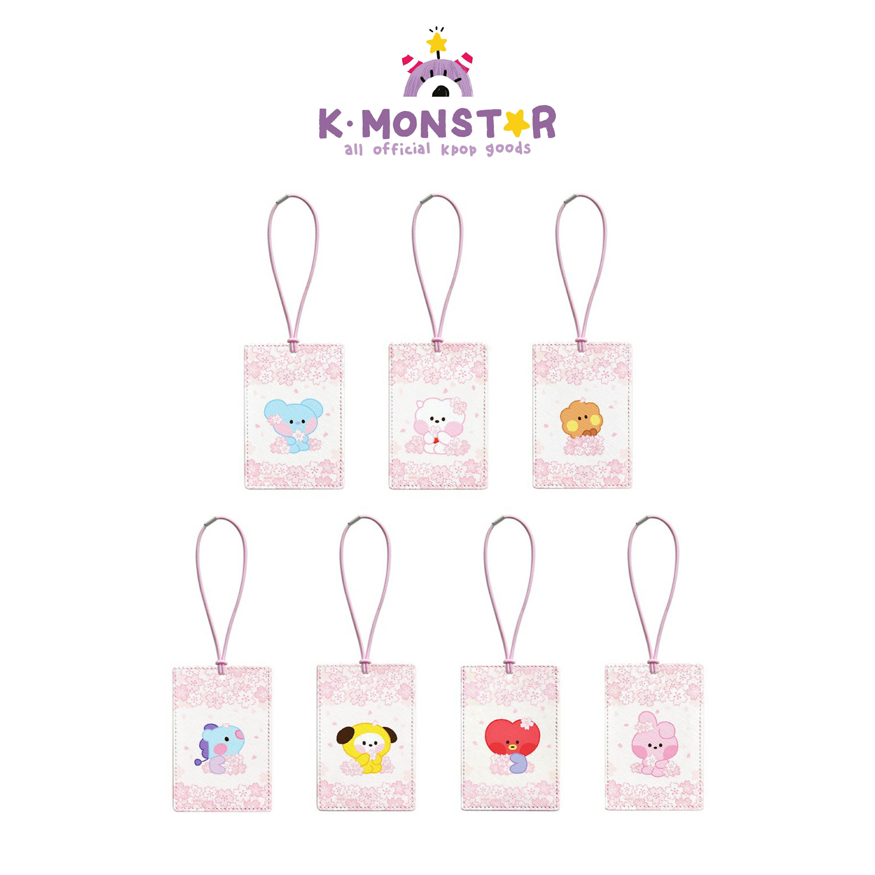 BT21 minini LUGGAGE TAG [CHERRY BLOSSOM]ミニニ 荷物タグ[桜]