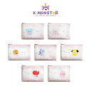 BT21 minini FLAT PU POUCH [CHERRY BLOSSOM]~jj p`pE`[]