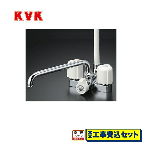 【キーワード】商品＋基本工事費セット / 取り付け工事込み /KF12E-KJ 商品説明シリーズ 2ハンドルシャワー　デッキ形（台付）仕様・特徴 取付ピッチ100mmエコこま（快適節水）商品構成 浴室水栓：KF12E×1工事費：CONSTRUCTION-BFC×1