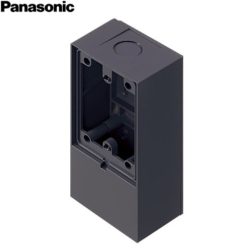 [WK9801] EV・PHEV充電屋外コンセント用露出ボックス 1コ用 パナソニック EV充電器 ダークグレー
