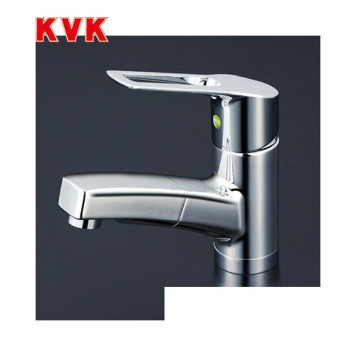 乐天商城 - [KM8001TEC]KVK 洗面水栓 洗面用シングルレバー式混合栓 ワンホールタイプ eレバー 【送料無料】 おしゃれ 洗面台 蛇口