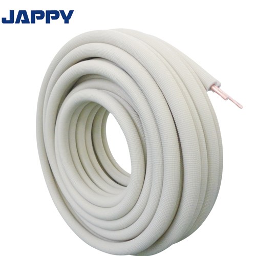 [JP-2320] エアコン部材シリーズ JAPPY 電設配線部品 ペアコイル（被覆銅管ペアタイプ） 2分3分配管 商品コード：690-740-10001 対応冷媒種別：3 銅管（液管）（外径×材厚）：6.35×0.8mm