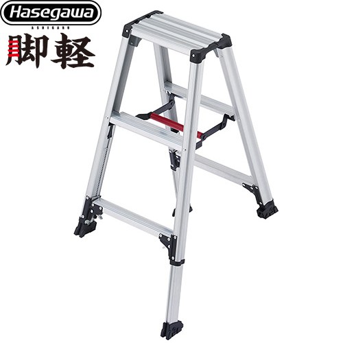 [RZS-09a] 脚軽シリーズ 脚軽伸縮タイプ 3段 長谷川工業 はしご・脚立 脚立 RZS-a 最大使用質量：100kg..