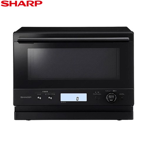 [RE-WF185-B] オーブンレンジ PLAINLY シャープ オーブンレンジ 18L（1段調理） レンジ出力：900W・600W・500W・200W相当 掲載メニュー数/自動メニュー数：36/41 ブラック 【送料無料】