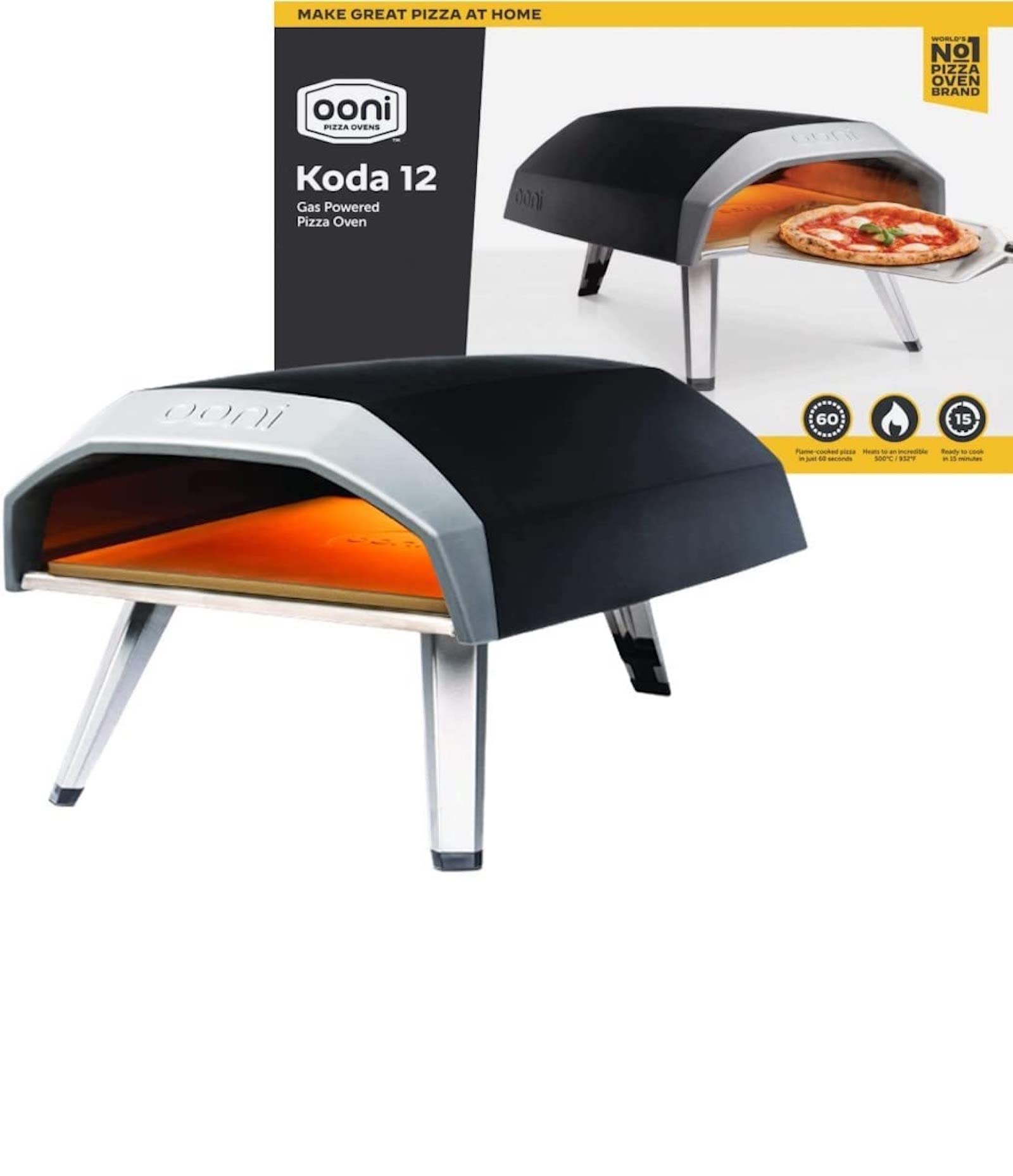 楽天KオンラインショップOoni Koda 12 ウニ コーダ ガス Gas Powered Pizza Oven ピザオーブン 受賞歴のある屋外ピザオーブン 本物の石焼きピザ用のポータブルガスピザオーブン 屋外キッチンに最適【国内正規品】