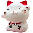 ネコ 招き猫 風水 小さい/ 風水招き猫単品(赤)必勝 /贈り物 プレゼント 敬老の日 新築祝い 引き出物 母の日 父の日