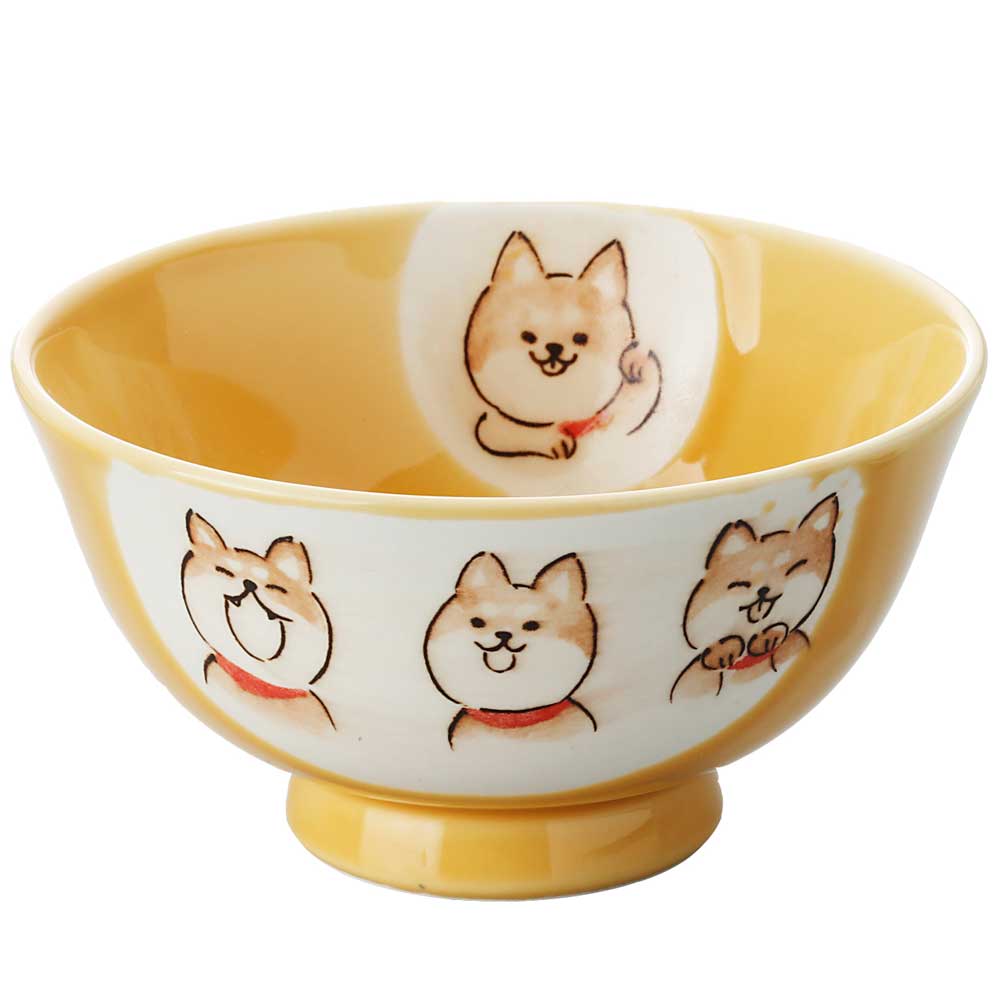犬好き 飯碗 飯器/ 柴犬飯碗 /可愛いイラスト 贈り物 プレゼント 自分用
