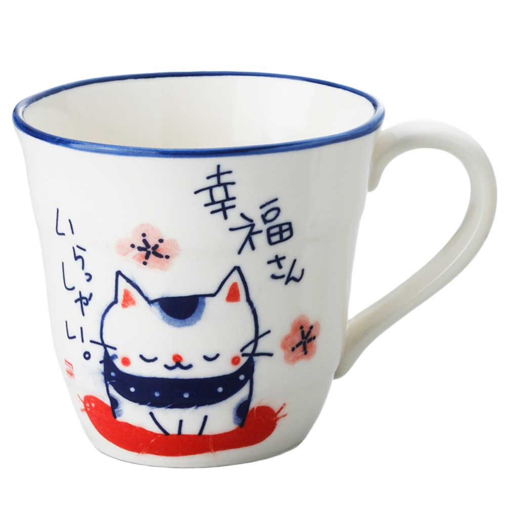 樂天商城 - ネコ 可愛い マグカップ/ 染猫マグ・幸福猫 /贈り物 プレゼント 敬老の日　新築祝い 引き出物 母の日 父の日