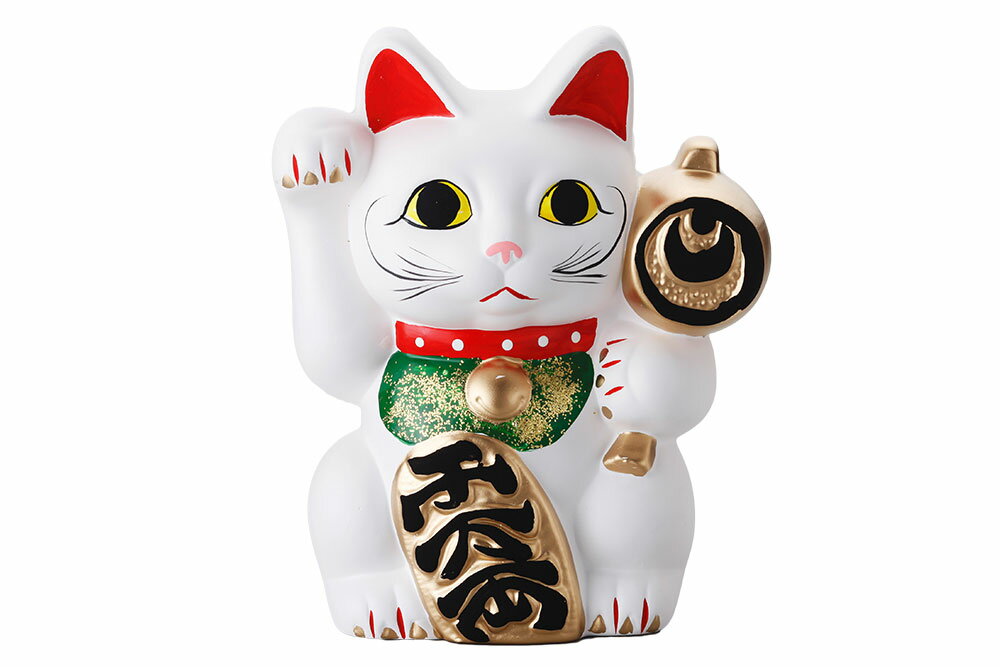 置物 インテリア ネコ 招き猫 開運 招福 縁起物/ 招き猫 右手（中） /雑貨 リビング 玄関 開店祝い 母の日 結婚祝い プレゼント 贈り物