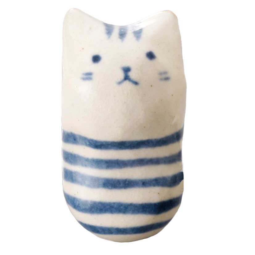 箸置き おしゃれ おもしろ かわいい/ 染猫箸置・ぶち/箸置 はしおき カトラリーレスト ギフト インテリア