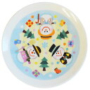 クリスマス パーティグッズ プレート 日常使いにも/ ウォームクリスマス ケーキ皿 スノーマン /インテリアにも かわいい プレゼント 贈り物