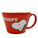 スヌーピー 食器 スープカップ 大マグ 赤/ SNOOPY オーブンスープカップ(RED) /オーブン 電子レンジ可 かわいい プレゼント 贈り物
