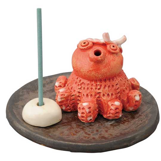 たこ 縁起担ぎ オクトパス 受験 試験 合格/ 置くとパス 香皿 香玉付 /インテリア プレゼント 贈り物